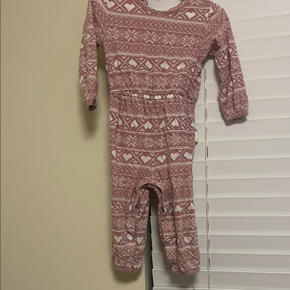 Old Navy Pink Geometric Baby Outfit